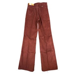 Maverick Vintage 70s Corduroy Flare Pants Juniors 13 Burgundy NWT Deadstock USA